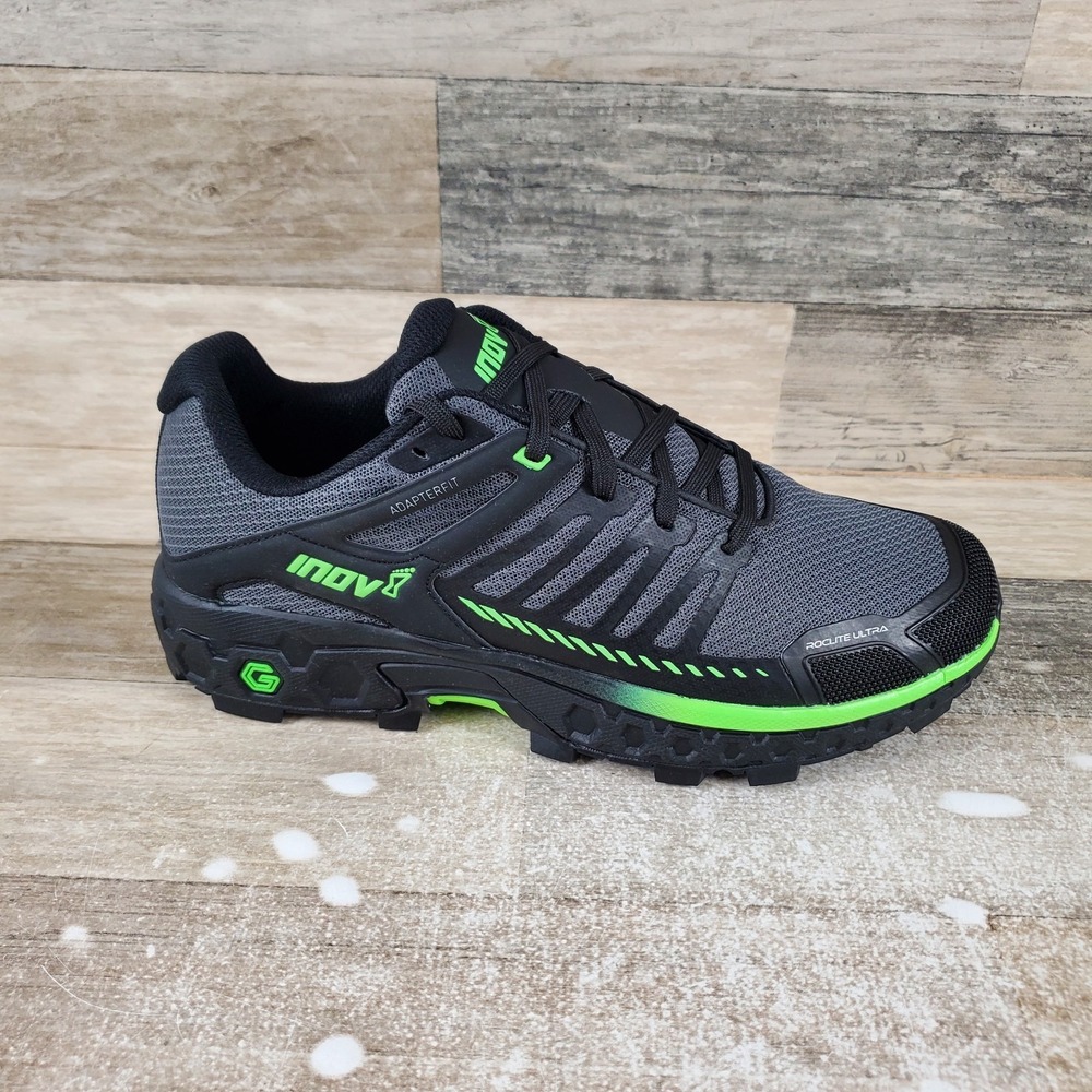 Inov-8 Roclite Ultra G 320 Shoes Mens 9 / Womens 10.5 Running Black Green